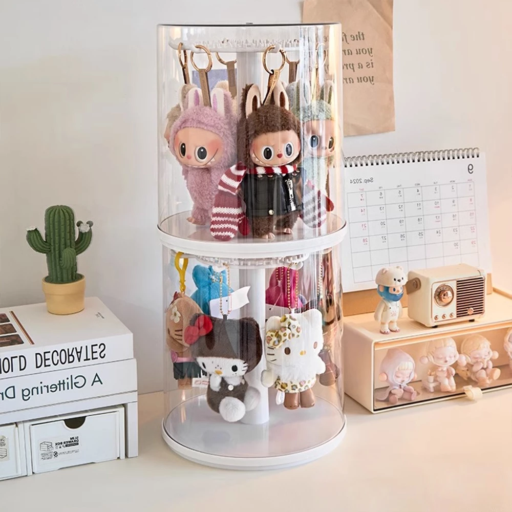 กล่องใส่โมเดล กล่องใส่ art toy กล่องใส่ตุ๊กตาแบบใส กันฝุ่นกันความชื้น มีฝาปิด หมุนได้360° กล่องใส่เลโก้ พลาสติกอย่างดี