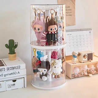 กล่องใส่โมเดล กล่องใส่ art toy กล่องใส่ตุ๊กตาแบบใส กันฝุ่นกันความชื้น มีฝาปิด หมุนได้360° กล่องใส่เลโก้ พลาสติกอย่างดี