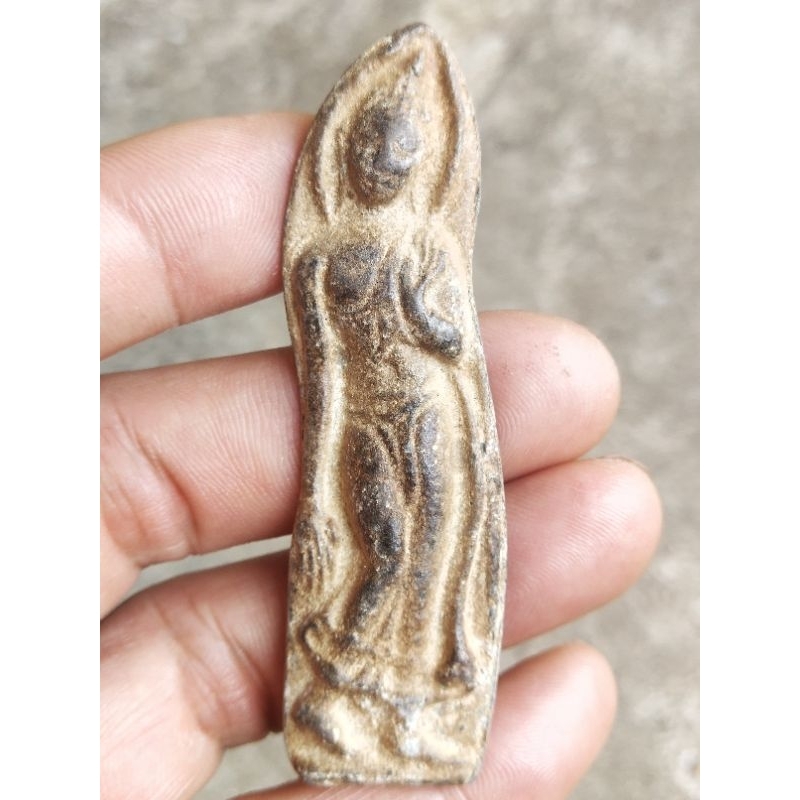 พระลีลาฝักดาบ เนื้อชิน กรุสุโขทัย