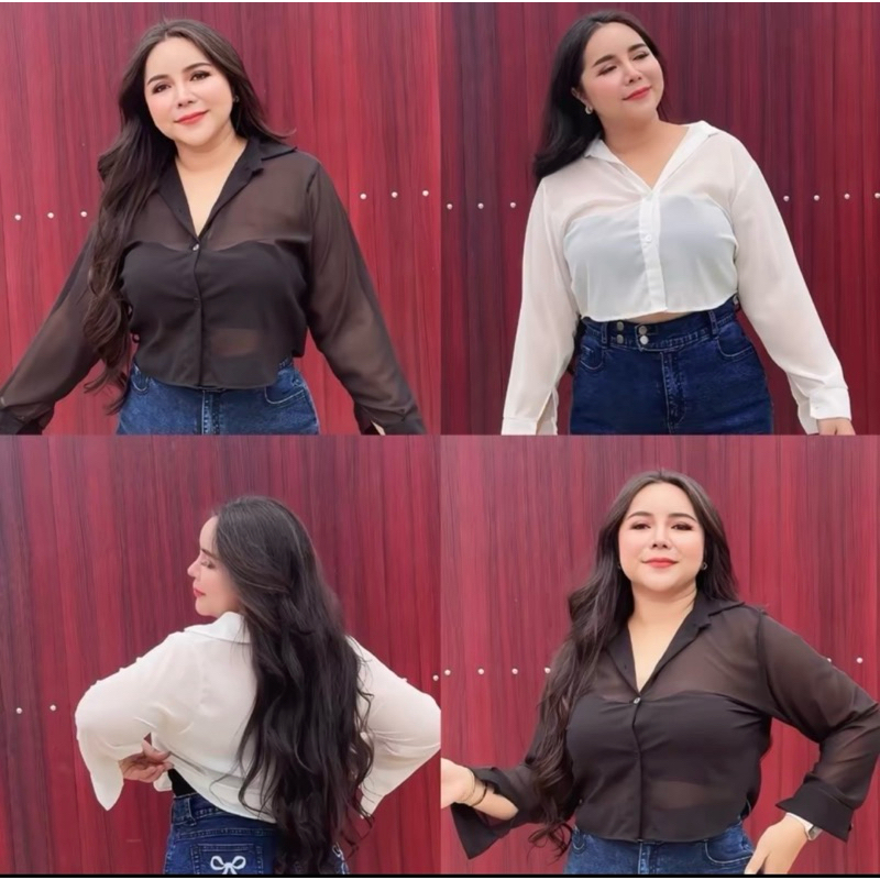 เสื้อคลุมผ้าชีฟอง(ครอปชีฟอง)