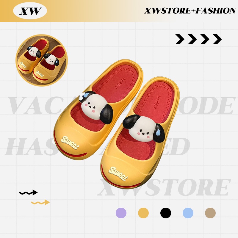XWshopee รองเท้าแตะหัวโตใหม่มาก พื้นรองเท้านุ่มและน้ำหนักเบา สวมใส่สบาย สไตล์เรียบง่ายและอ่อนนุ่ม มี 4 สีให้เลือก สไตล์เ