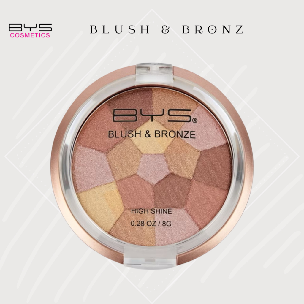 (221) BYS Cosmetics Blush & Bronze Mosaic Pattern (High Shine) 0.28OZ / 8 g.