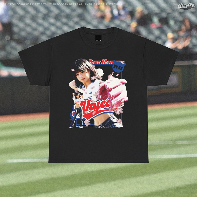 CHAOS T-SHIRT AHYEON BABYMONSTER BASEBALL