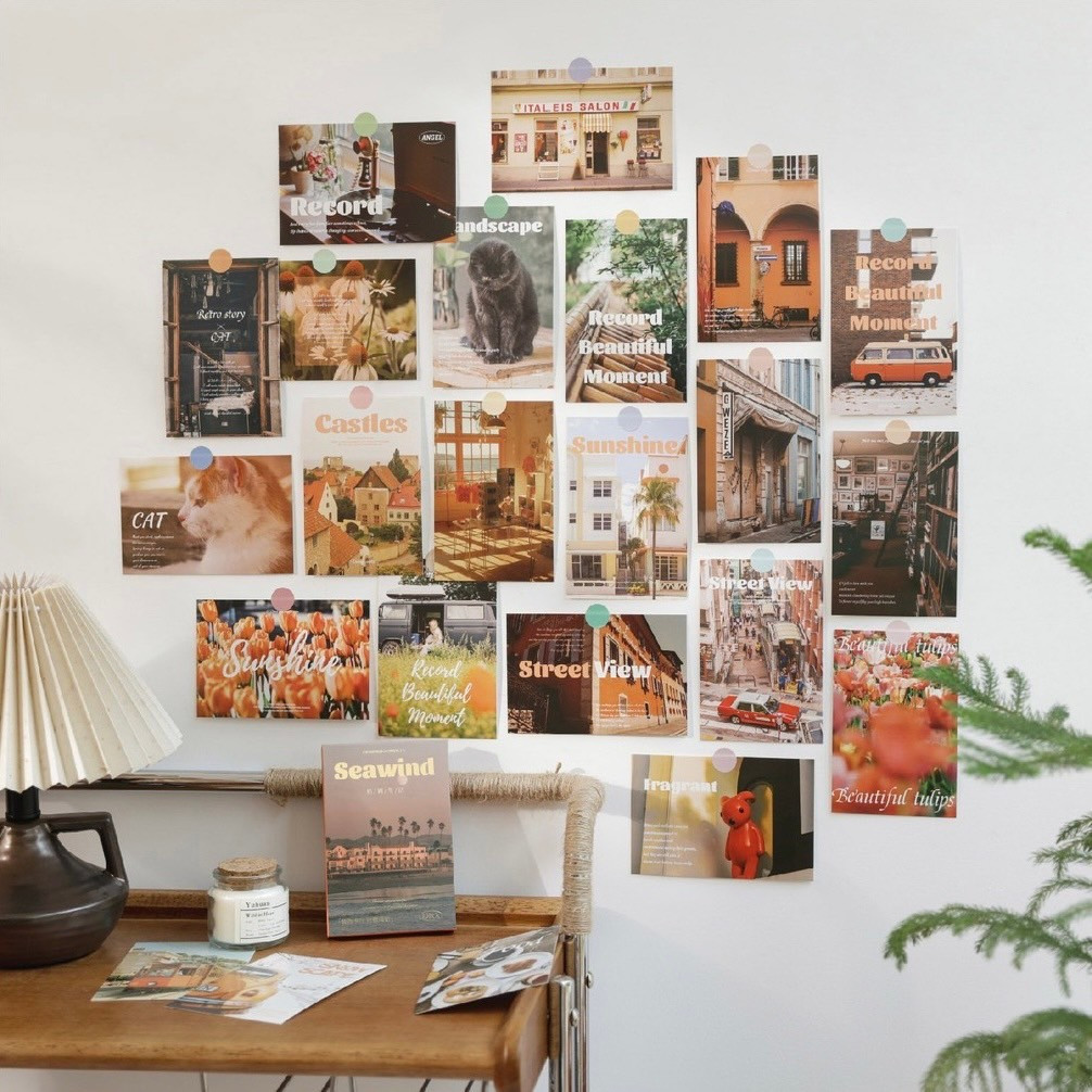 ส่งจากไทย โปสการ์ด Lost in the city เซต 30 ใบ การ์ดใบสวย ตกแต่งห้อง ติดผนัง พร็อบถ่ายรูป 76021