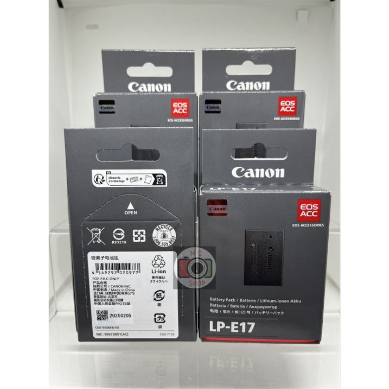 พร่อมส่ง!!✅ BATTERY&CHARGER CANON LP-E17 ของแท้ 100%  ปีผลิตล็อตใหม่ ปี 2024-25