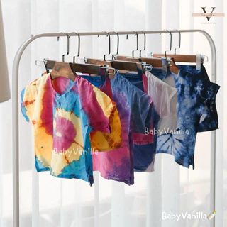 [มีส่งด่วน] ชุดมัดย้อมเด็ก เสื้อมัดย้อมเด็ก ชุดสงกรานต์เด็ก ชุดเล่นน้ำเด็ก ชุดไปทะเลเด็ก ผ้านิ่ม ใส่สบาย