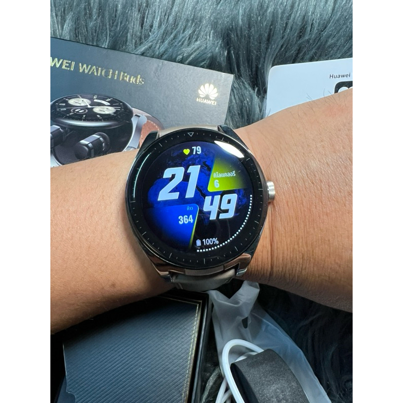 ‼️เคลียร์สต๊อกครับ‼️ สมาร์ทวอทช์ HUAWEI Watch Buds khaki มือ 2 สภาพ 95% สวยๆครับ อุปกรณ์ครบยกกล่องการใช้งานปกติ