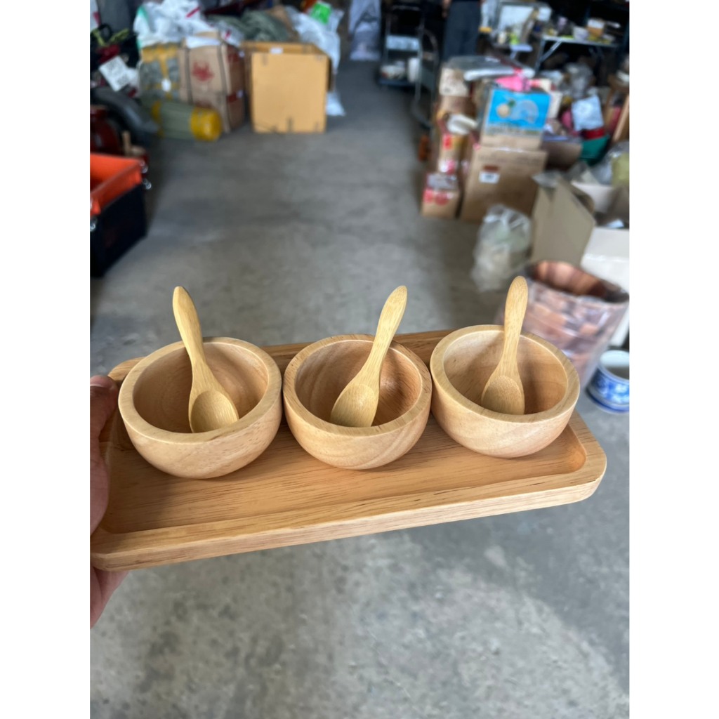 Set ถ้วยสครับ ถ้วยไม้3อัน+ช้อนไม้3อัน+ถาดไม้1อัน ออกใบกำกับภาษีได้ รหัส 4125 - รูปที่ 4