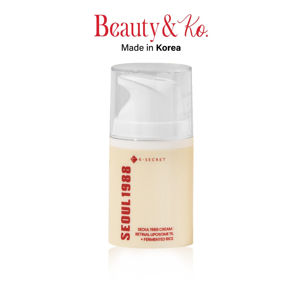 BeautyandKo K-SECRET SEOUL 1988 CREAM : RETINAL LIPOSOME 1% + FERMENTED RICE ครีมบำรุงช่วยผลัดเซลล์