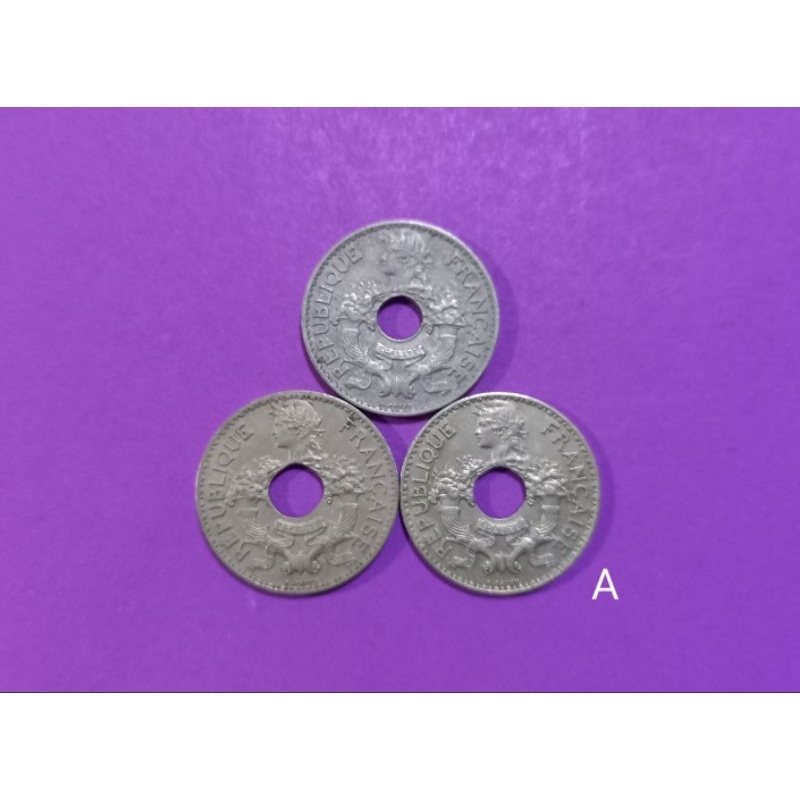 ( BK-507) เหรียญ lndochina 5 Cents ( A )