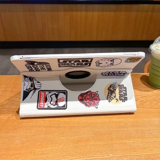 ⭐24 ชั่วโมงส่ง⭐Star Wars สติ๊กเกอร์ เคส for iPad 2025 11 Gen10 10.9 2024 pro Gen9 10.2 เคสไอแพด Air5 6 7 Case การหมุน360