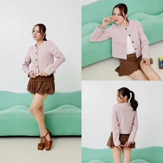 Swana.ss - Macaron faye blazer crop S-7XL 🍡🍋🍐 สีพาสเทล แค่เสื้อ เสื้อครอปเบเซอร์