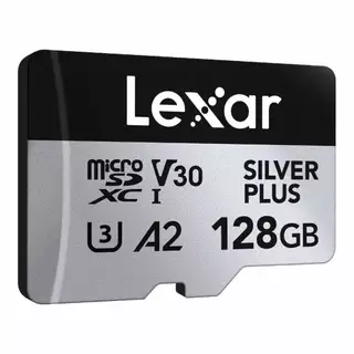 128 GB MICRO SD CARD (ไมโครเอสดีการ์ด) LEXAR PROFESSIONAL SILVER PLUS (LMSSIPL128G)