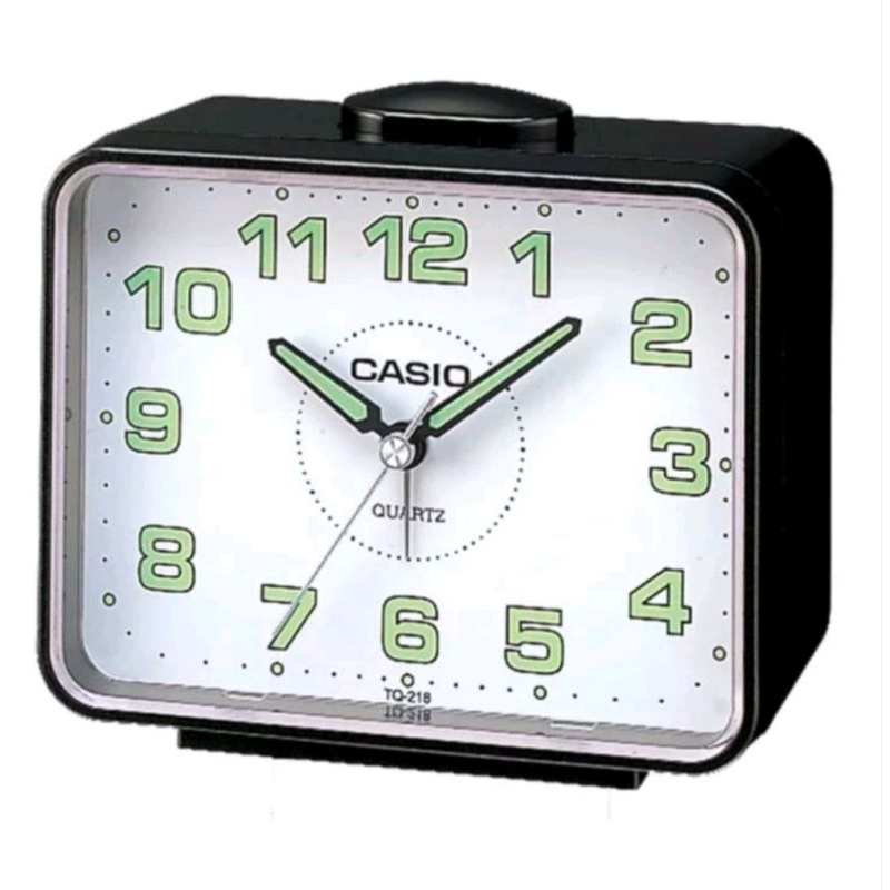 CASIOนาฬิกาปลุกตั้งโต๊ะรุ่น TQ-218-1BDFขนาดใหญ่ของแท้รับประกัน1ปี