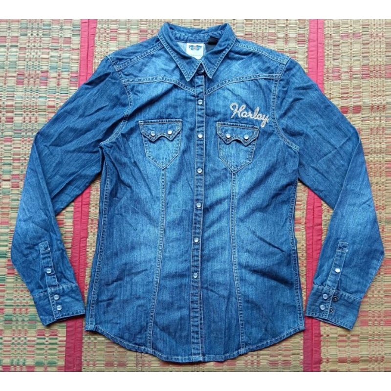 เสื้อยีนส์ Harley Davidson