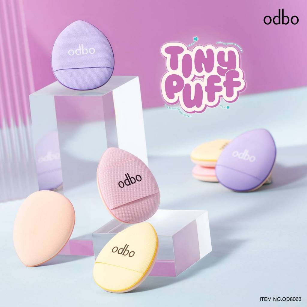 OD8063 Odbo Tiny Puff โอดีบีโอ ไทนี่ พัฟ 3 ชิ้น