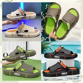 LGShoes สินค้าคุณภาพดี รองเท้าแตะผู้ชาย สีสวยแมทช์ง่ายมาก ใส่ได้ทุกวันไม่มีเบื่อ วัสดุยางอย่างดี ทำความสะอาดง่ายด้วยน๊า