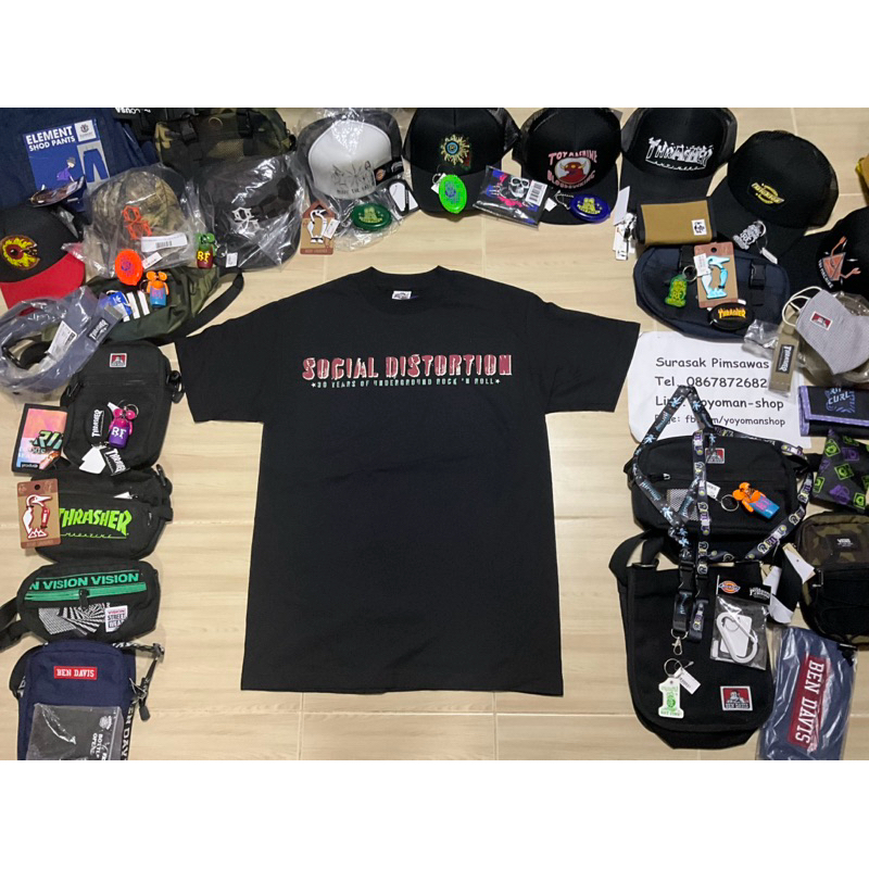 เสื้อ Social Distortion Tour 2009 ของแท้มือ1 size M