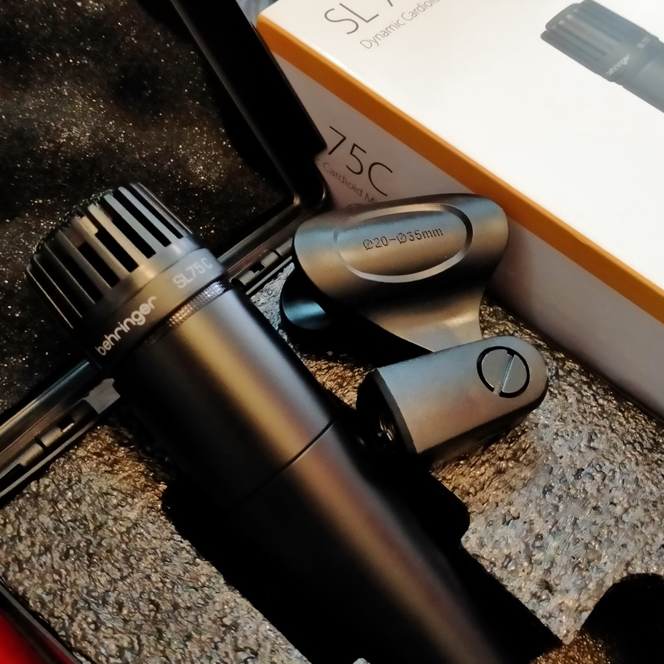 [โค้ดลด500-📸] BEHRINGER ไมค์ร้อง จ่อเครื่องดนตรี รุ่น SL-75C ไมโครโฟน ไมค์จ่อกลอง/กีตาร์ ชนิดไดนามิค