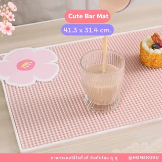 Cute Bar Mat หนาพิเศษ สำหรับบาร์น้ำสีพาสเทล