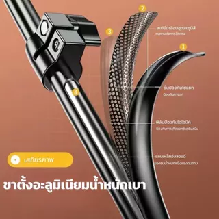 ไฟไลฟ์สด ไฟแต่งหน้า 26-30CM ขาตั้ง2เมตรพร้อมไฟ+ที่จับมือถือ ไฟสตูดิโอ