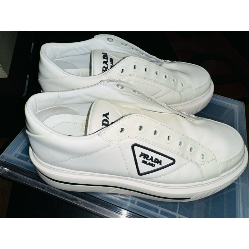 สำหรับผู้ชาย รองเท้า PRADA MILANO รองเท้าsneaker แฟชั่น แบรนด์เนม ของแท้