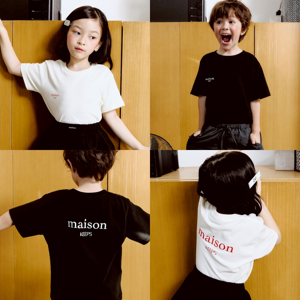 maison KEEPS Kids | The Oversized Original Logo Tee | Unisex | เสื้อยืดเด็กทรง o