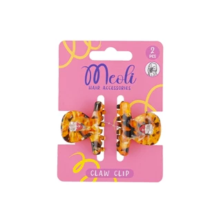 Meoli Hair Accessories Claw Clip M 60264 กิ๊บหนีบผม กิ๊บติดผม ถนอมเส้นผม กิ๊บขนาดเล็ก สีไข่มุก สีกระ ลายจุด