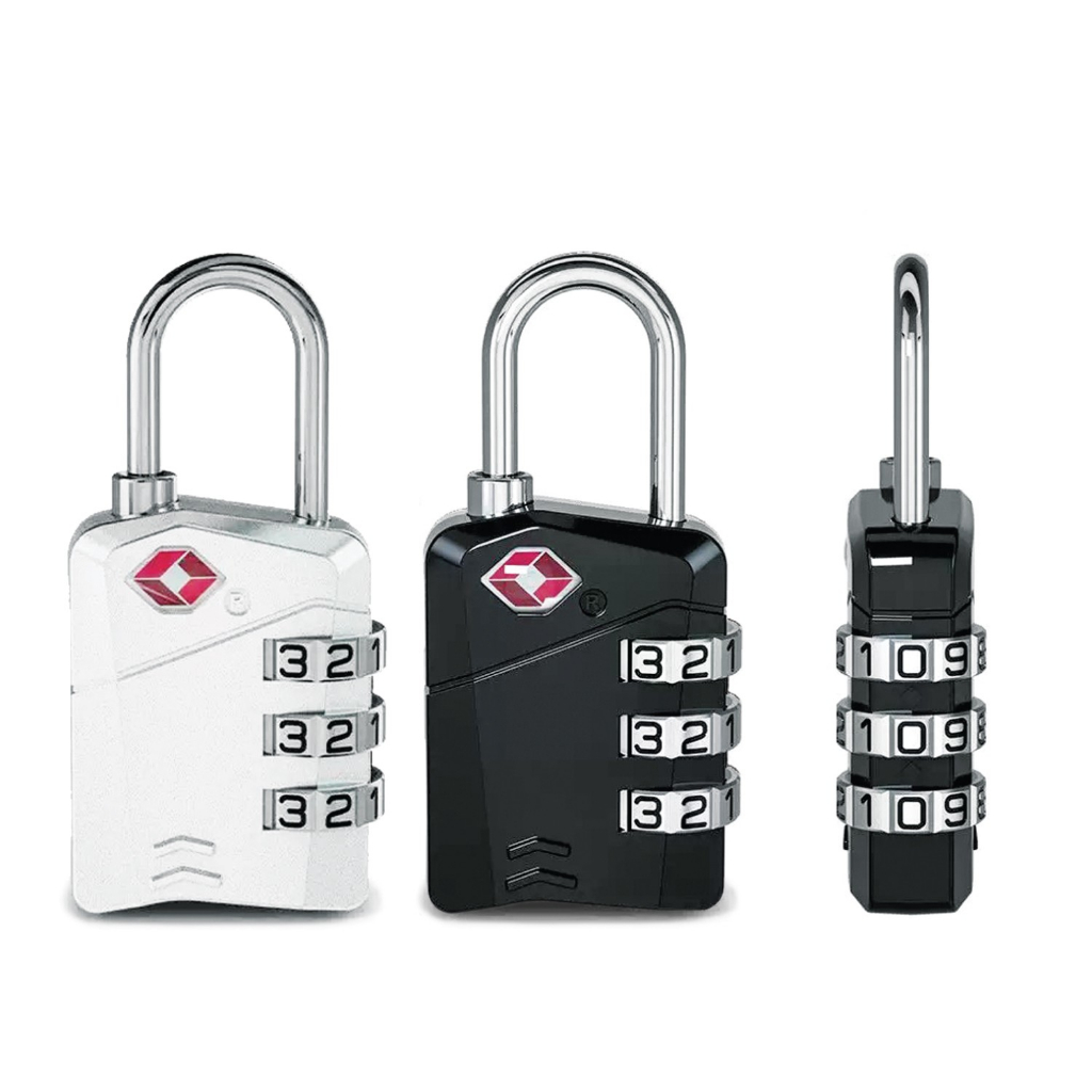 HQ LUGGAGE แม่กุญแจ  3 รหัส แบบ TSA