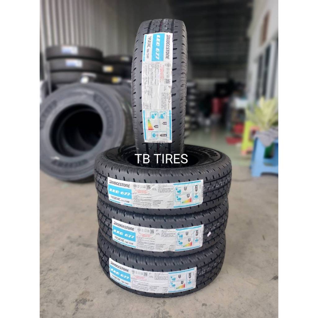 ยางรถยนต์ 195R14C LEO677 // BRIDGESTONE (ยางใหม่ปี 2025)