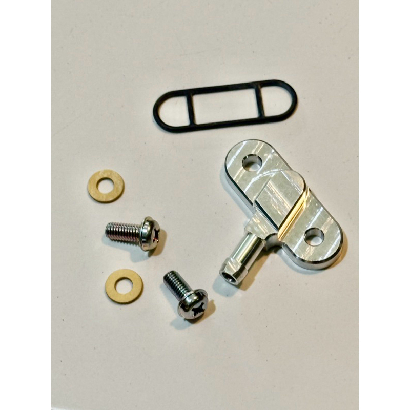 (6 ชิ้น) V.2 ( แบบแบน ) ก็อกนูโวแต่ง +5 ชิ้นย่อยแท้ Yamaha Nouvo ก้อกน้ำมันแต่ง ก้อกแต่ง KR SER TZ V