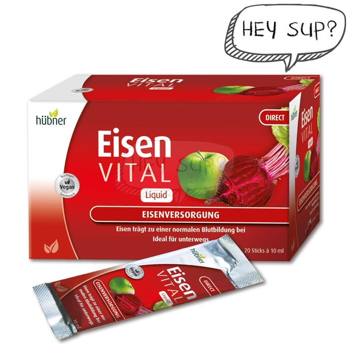 hübner Eisen Vital Liquid Direct Iron 10ml x 20 Sticks