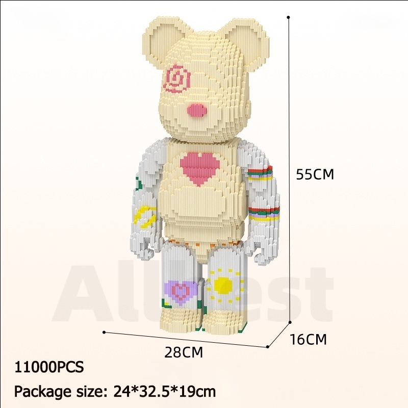 🌸ตัวต่อสุดน่ารัก🌸 นาโนบล็อกการ์ตูน 3D DIY สำหรับเด็ก - รูปที่ 3