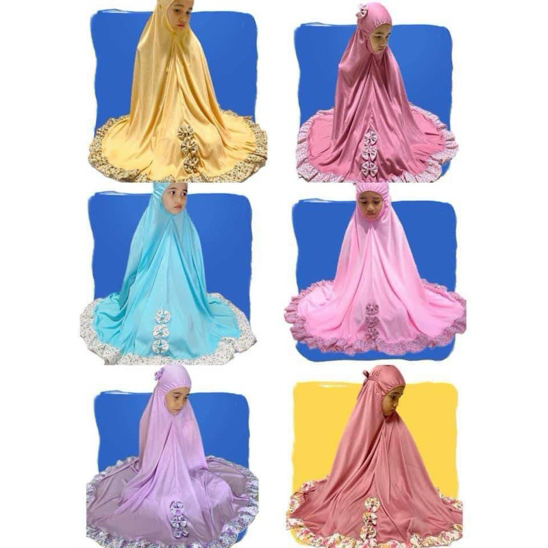 ผ้าละหมาดเด็ก รุ่นผ้ายืดไฮเกรด 1-12 ปี (รายละเอียดไซส์รูปสุดท้ายค่ะ)