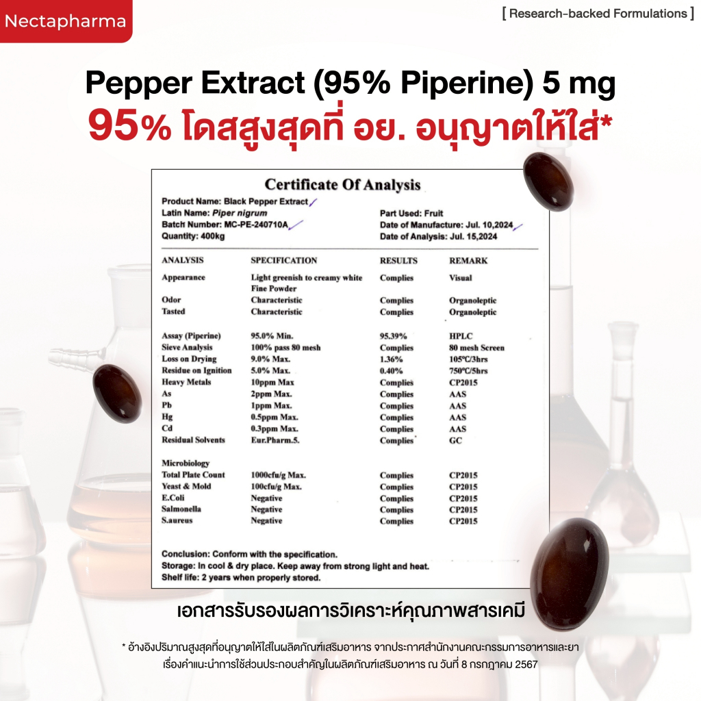 Nectapharma Luminari Astaxanthin ลูมินารี่ แอสตาแซนธิน 6mg - 5