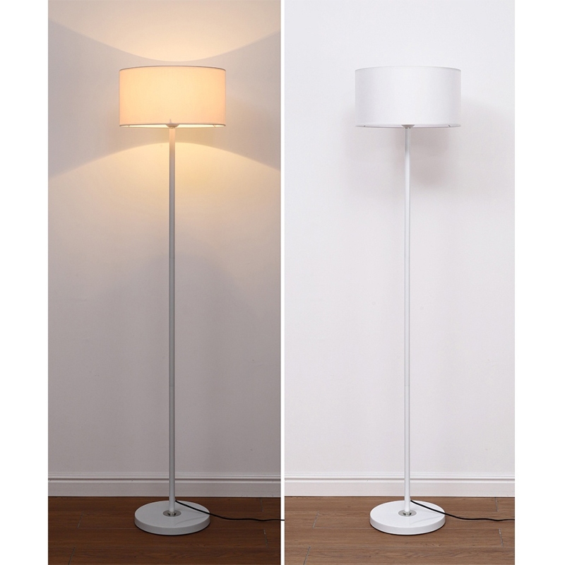 โคมไฟตั้งพื้น สไตล์นอร์ดิก โคมไฟข้างเตียงแบบยาว เรียบง่าย ผ้า สร้างสรรค์ สำหรับห้องนั่งเล่น ห้องนอน (หลอดไฟฟรี) - รูปที่ 5