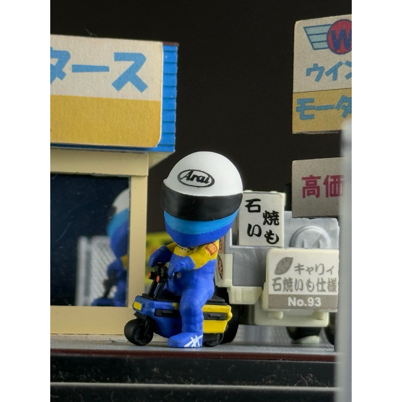 🔹 Figure คน + รถมอเตอร์ไซค์ Motocompo Spoon Scale Q ยี่ห้อ Resin work