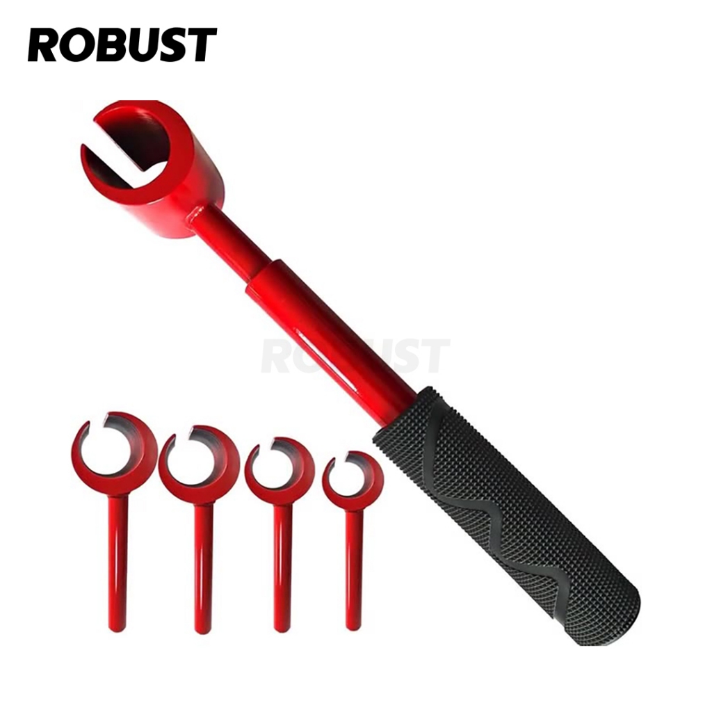 เครื่องมือปรับบานพับประตู ชุด 5 ชิ้น สีแดง