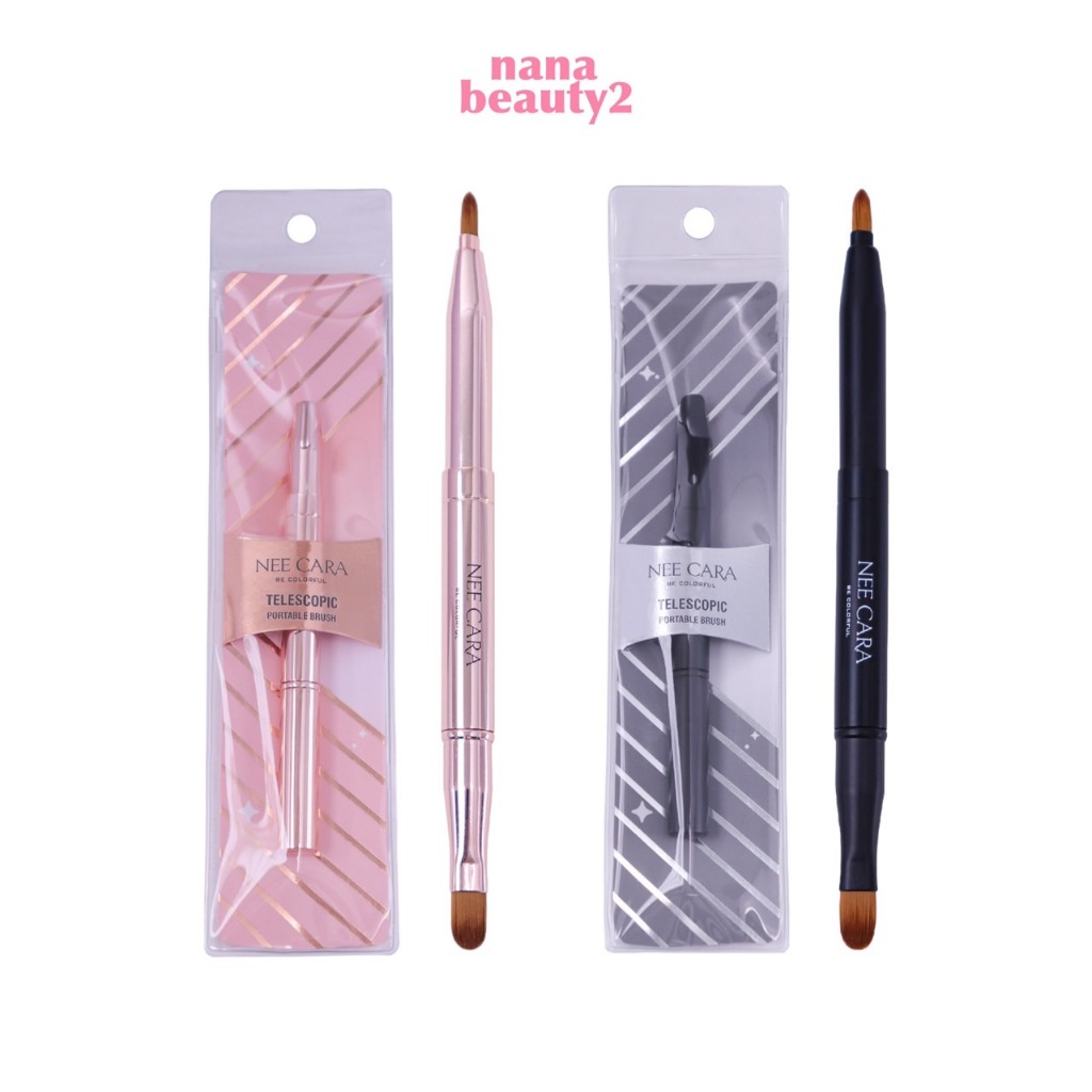 N354 ลิป บรัช นีคาร่า พู่กันทาปาก 2 หัว Nee Cara Lip Brush