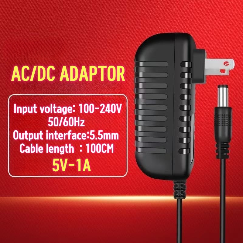 สายชาต หัวชาร์จ AC/DC อะแดปเตอร์5V 9V 12V 1เมตร DC5.5MM 1รูเล็ก อุปกรณ์อิเล็กทรอนิกส์ขนาดเล็กๆ