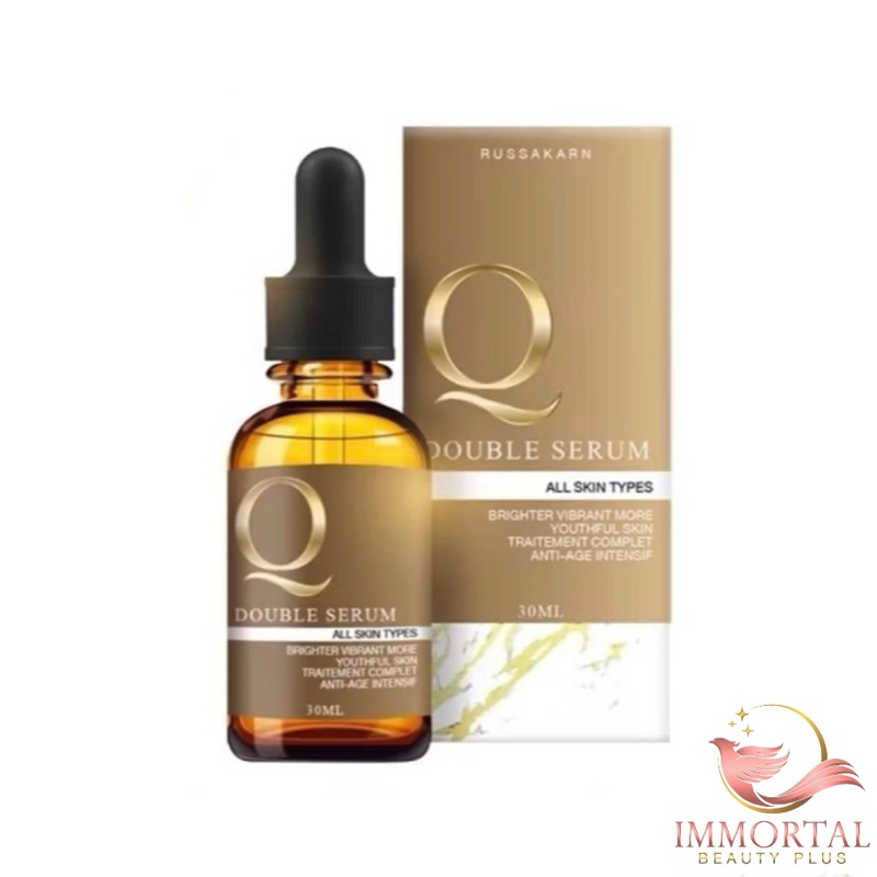แท้💯% Q Double Serum เซรั่มคิว คิวดับเบิ้ลเซรั่ม เซรั่มหน้าเด็ก รัสกาญจน์ 30 ml