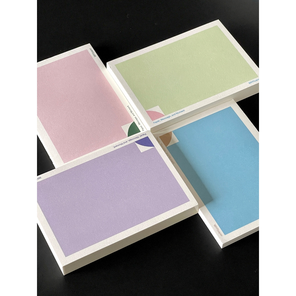 WHYpaper~  กระดาษโน๊ต A7 รุ่น Next  สีสันสดใส กระดาษ สมุด สมุดบันทึก ศิลปะ ของฝาก ของขวัญ