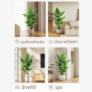 ☘️ความจำลอง 99%☘️ ต้นไม้ปลอม สำหรับตกแต่งบ้านและสวน กระถางดอกไม้ฟรี ต้นไม้ปลอมใหญ่ ต้นไม้ใหญ่ ต้นไม้แต่งบ้าน