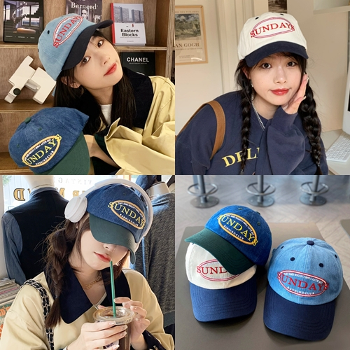 Cap_Sunday Hat หมวกแก็ป Hiphop ใส่สงกรานต์ ใส่กันแดด มีหลายสี หลายแบบ ลายปัก ลายสกรีน ราคาถูก สไตล์เ