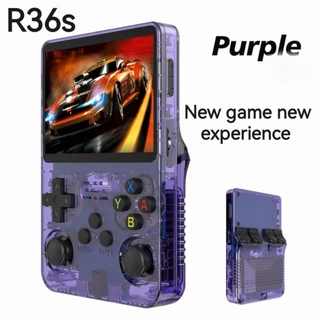 R36s Retro คอนโซลเกมมือถือ Linux ระบบ 3.5 นิ้วหน้าจอ IPS แบบพกพา 64GB เครื่องเล่นวิดีโอเปิดแหล่ง Game Consoles