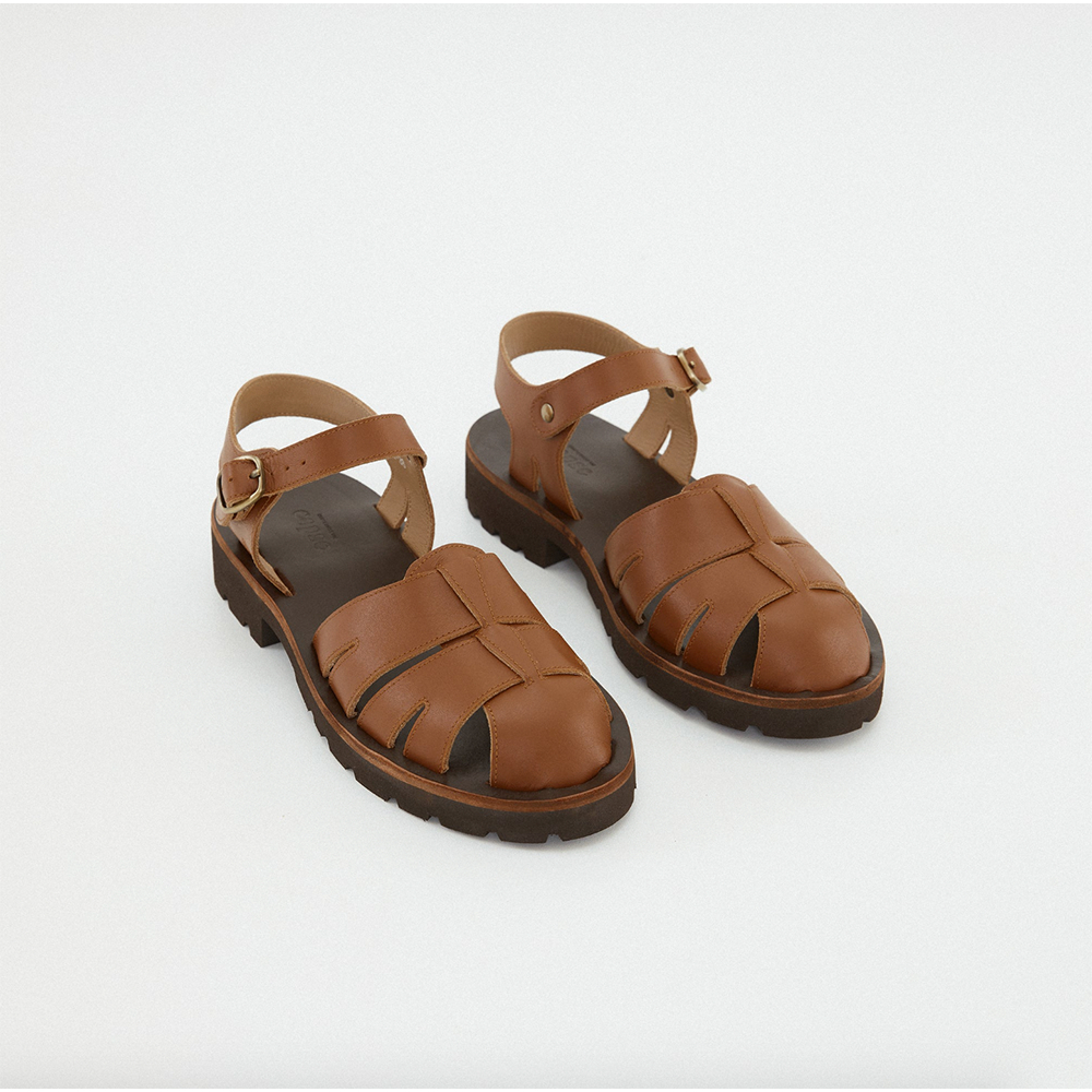 Copse รองเท้าหนัง Rose Sandals - Tobacco (Pre-order )