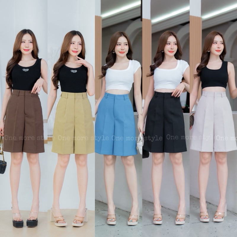 🧚‍♀️𝑁𝑒𝑤 𝐶𝑜𝑙𝑙𝑒𝑐𝑡𝑖𝑜𝑛🧚‍♀️S-XXLกางเกง3ส่วนผ้าไมโครเอวสูงทรงสวยพร้อมส่ง🛍️💓