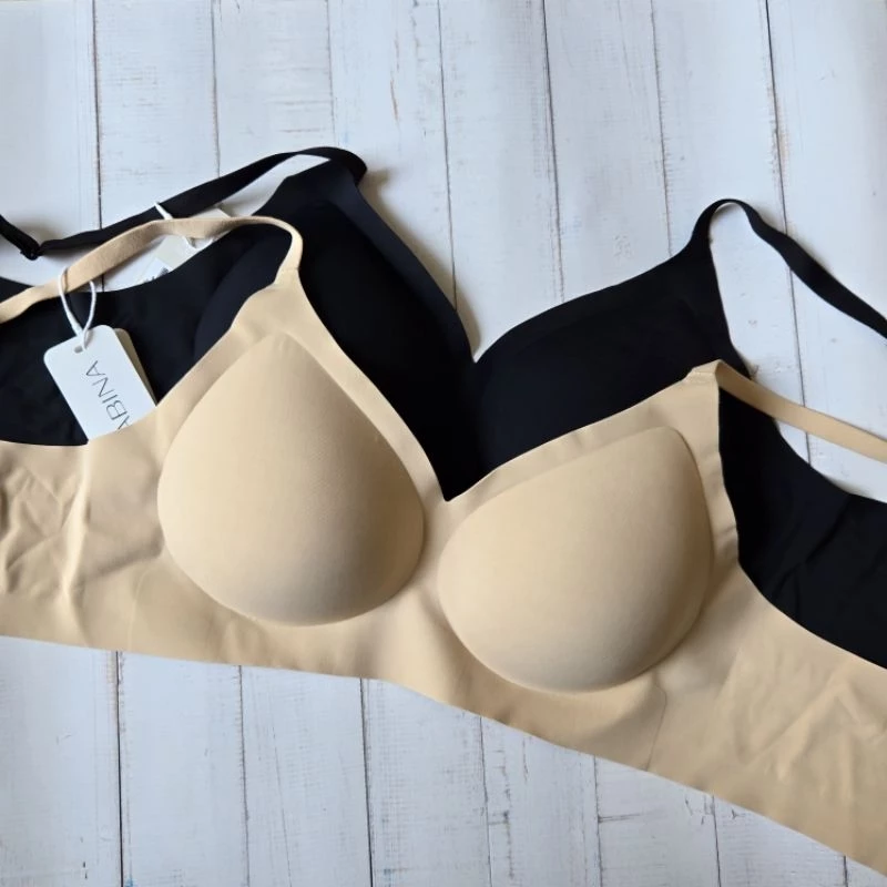 Sabina รุ่นใหม่ รหัส NBD24004 ถอดฟองไม่ได้ เสื้อชั้นใน ไร้โครง Perfect Bra Level 1