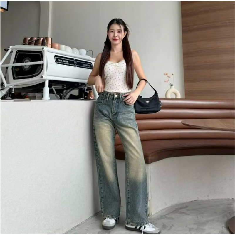 ส่งต่อกางเกงยีนส์ belin star สี rusty size s