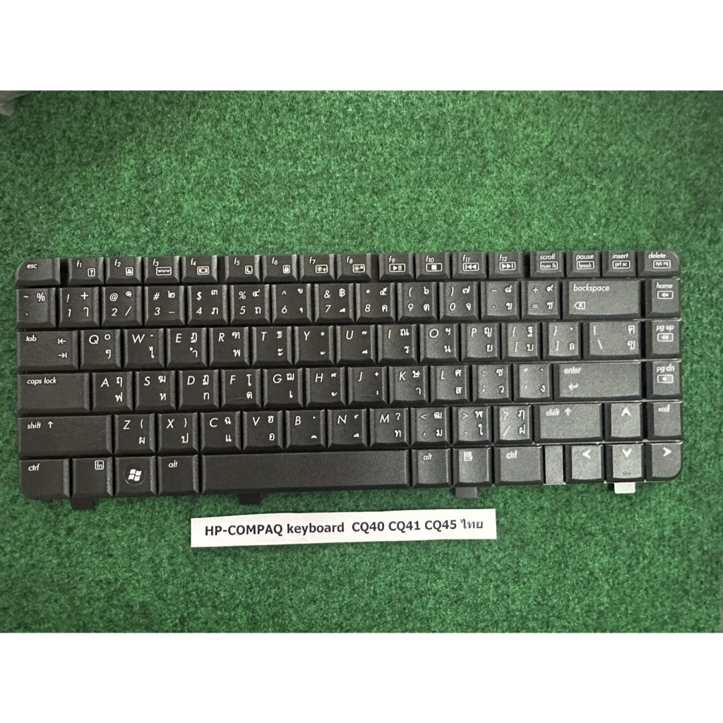 Keyboard Notebook HP-COMPAQ CQ40 CQ41 CQ45 ไทย อังกฤษ  สีดำ  1 แผง